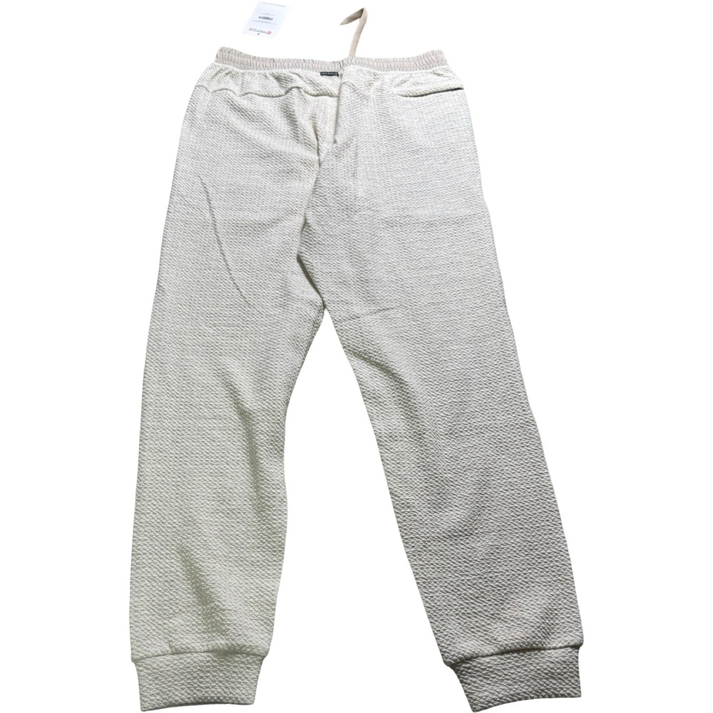 Born Primitive Cloud Jogger Mens Large Heather Oatmeal New Textured Sweatpants